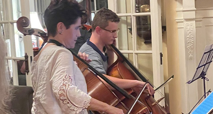Private lesson between student and teacher at The Deanery